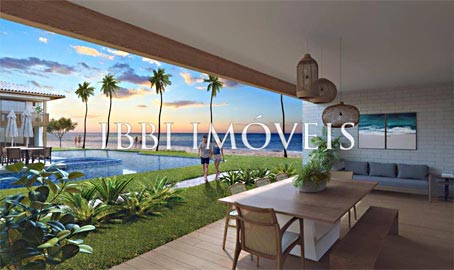 Novos Apartamentos de 3 Quartos em Condomínio à Beira-mar