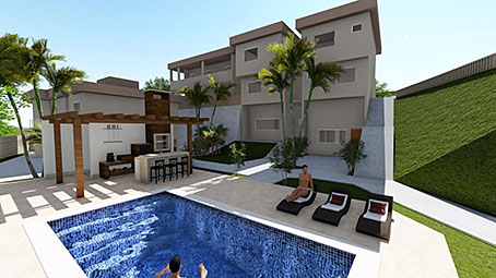 Lindos Apartamentos Duplex De 2 Quartos Em Um Novo Condomínio