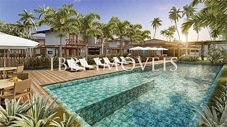 Casa Geminada Duplex de 3 Quartos em Condomínio Perto do Mar