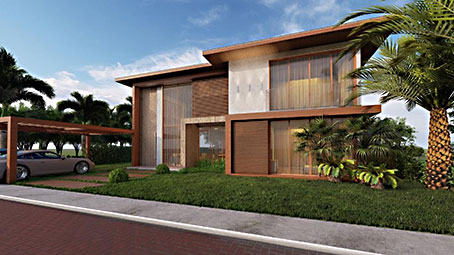 Mansão de Cinco Quartos em Condomínio de Alto Padrão na Praia do Forte