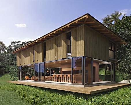 Grande Casas de 3 Quartos em Condomínio à Beira-mar